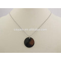 Collier pendentif rond en acier inoxydable en acier inoxydable